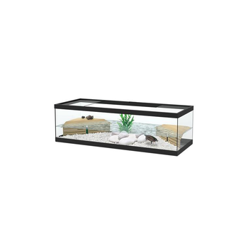 Visuel 1 du produit Terrarium noir avec 2 plateformes et pompe TC500 Aquatlantis Tortum 100