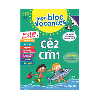 Visuel 1 du produit Mon bloc vacances ce2-cm1