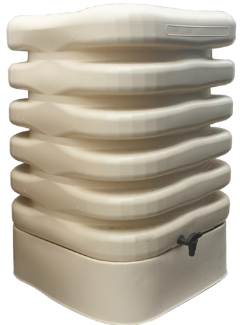 Visuel 1 du produit Socle beige pour récupérateur d’eau cubique 1000 L