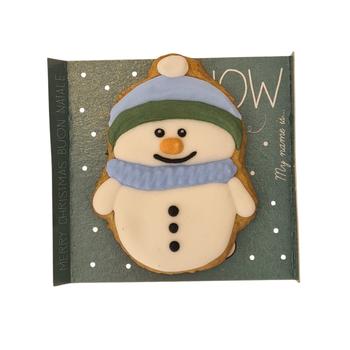 Visuel 1 du produit Biscuit décoré bonhomme de neige Monde de Laura Snow - 60 g