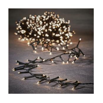 Visuel 1 du produit Guirlande lumineuse de Noël micro LED blanc chaud flicker snake light câble noir 8 fonctions animées intérieur - 40 m