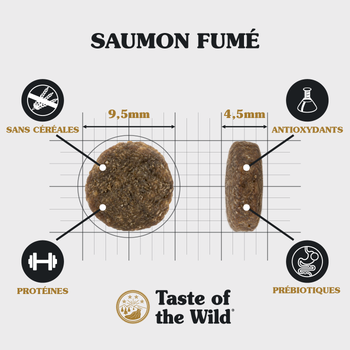 Visuel 1 du produit Croquettes pour chiot sans céréales saumon Taste of the Wild Pacific Stream - 12,2 kg