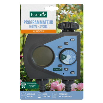 Visuel 1 du produit Programmateur d'arrosage botanic® - 2 voies avec affichage digital