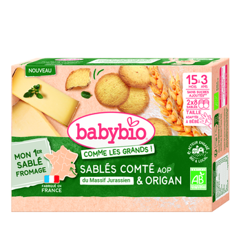 Visuel 1 du produit Sablés comté & origan Babybio - 72 g