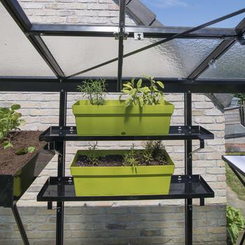 Visuel 1 du produit Set de 2 étagères en aluminium ACD - 86 x 15 cm
