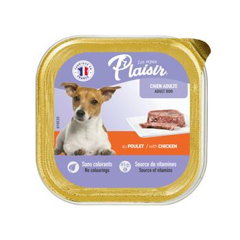 Visuel 1 du produit Terrine au poulet Plaisir pour chien en barquette 150 g