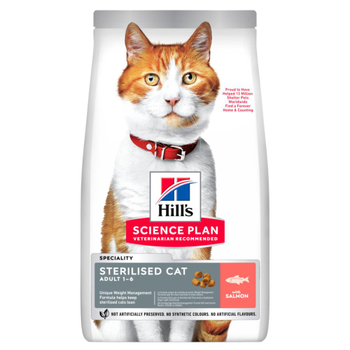 Visuel 1 du produit Croquettes pour chat stérilisé au saumon Hill's Science Plan Cat Sterilised - 7 kg