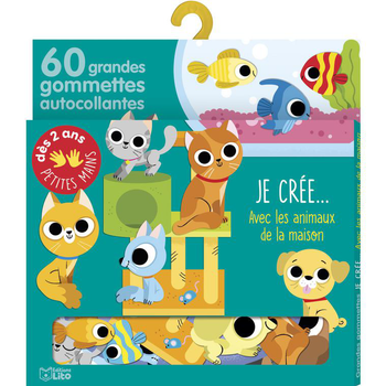 Visuel 1 du produit Avec ses gommettes, bébé crée… “Les animaux de compagnie” Editions Lito