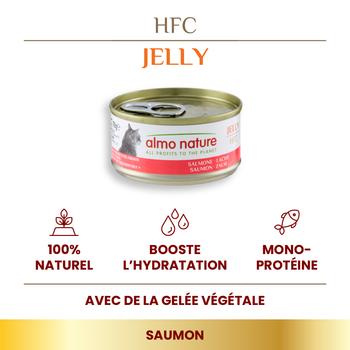 Visuel 1 du produit Pâtée pour chat HFC Jelly au saumon Almo Nature - 70 g