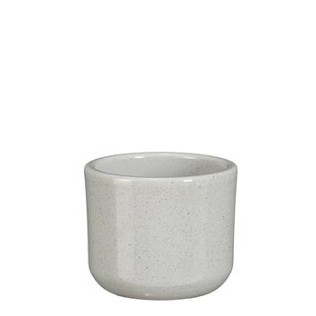 Visuel 1 du produit Pot rond coloris gris en céramique Fedor Mica Decorations - 7 x Ø 7 cm