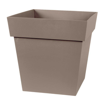 Visuel 1 du produit Pot carre Toscane Taupe L32 x l32 x H32