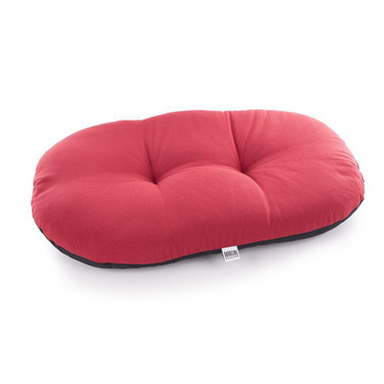 Visuel 1 du produit Coussin ovale en ouatine rouge 87x57 cm