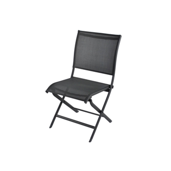 Visuel 1 du produit Chaise pliante grise en aluminium Proloisirs Elégance