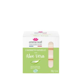 Visuel 1 du produit Savonnettes à l’aloe vera bio en sachets de 3 x 150 g