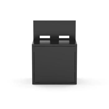 Visuel 1 du produit Support pour plancha coloris noir en acier - 80 x 60 x 109 cm