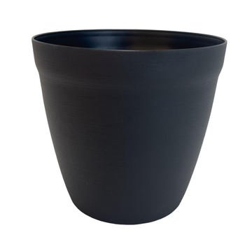 Visuel 1 du produit Pot rond lilo Poetic botanic® coloris gris en plastique recyclé 11,7 L - Ø 30 cm