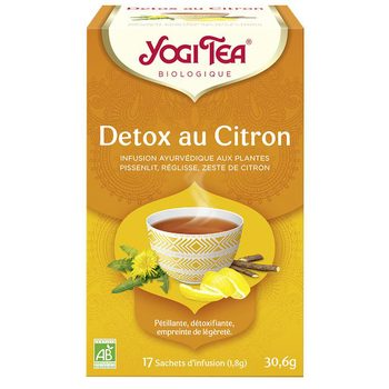 Visuel 1 du produit Yogi Tea Detox au citron – La boîte de 17 sachets