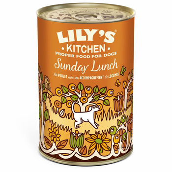 Visuel 1 du produit Aliment humide pour chien au poulet et aux légumes Lily’s Kitchen - 400 g