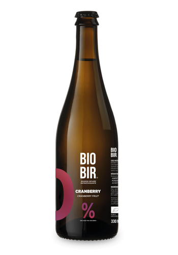 Visuel 1 du produit Bière sans alcool bio Biobir blanche Cranberry Gingembre - 750 ml