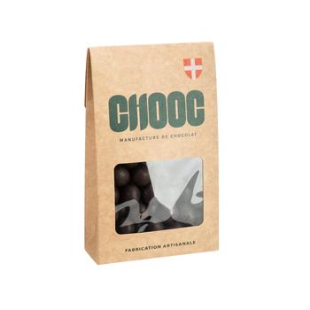 Visuel 1 du produit Noisettes enrobées au chocolat noir Chooc - en sachet de 200 g