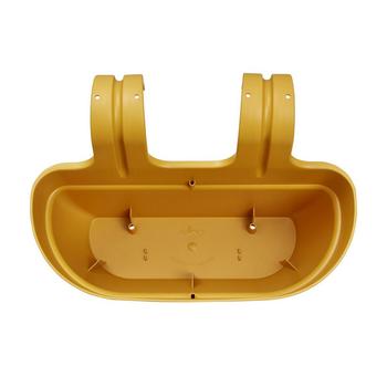 Visuel 1 du produit Pot easy hanger en plastique recyclé coloris jaune miel Elho Vibia Campana moyen modèle - 26,5 x 24,1 x 24,1 cm
