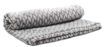 Visuel 1 du produit Couverture de Noël pour chien et chat coloris gris tresses Croci - 100 x 70 cm