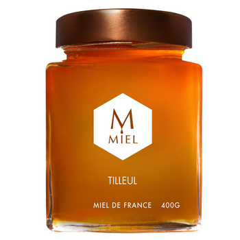 Visuel 1 du produit Miel de tilleul bio dans un pot en verre Hexagone - 250 g