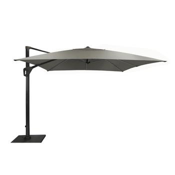 Visuel 1 du produit Parasol déporté rotating carré taupe 400 x 400 cm