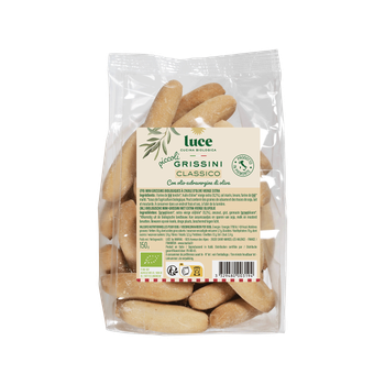 Visuel 1 du produit Mini gressins nature à l’huile d’olive bio Luce - 150 g