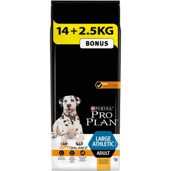 Visuel 1 du produit Croquettes pour chien adulte Large athletic Pro Plan - 14 kg + 2,5 kg