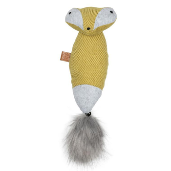 Visuel 1 du produit Jouet pour chat de grande taille coloris jaune raton laveur cuddle D&D Home - 40 x 11 x 10 cm