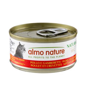 Visuel 1 du produit Pâtée pour chat HFC Natural au poulet et crevettes Almo Nature - 70 g