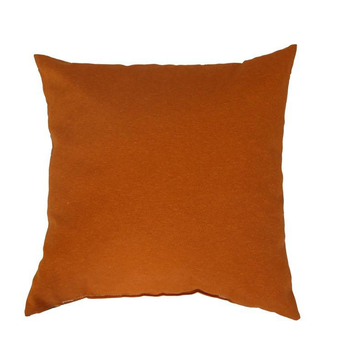 Visuel 1 du produit Coussin en polyester/coton coloris abricot Déco - 40 x 40 x 15 cm