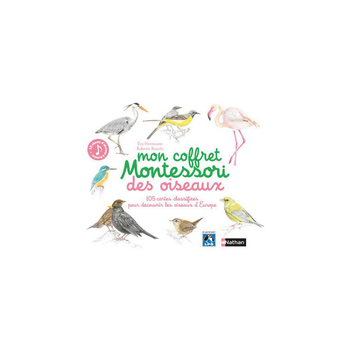 Visuel 1 du produit Le livre " Mon coffret montessori des oiseaux " aux Éditions Nathan