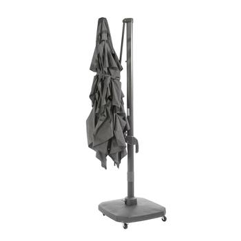 Visuel 1 du produit Parasol déporté Airvent coloris gris en aluminium et polyester - 300 x 300 cm