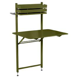 Visuel 1 du produit Table balcon Bistro coloris vert en acier Fermob - 77 x 62 x 120 cm