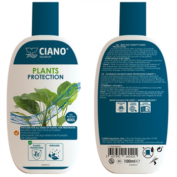 Visuel 1 du produit Traitement d'eau pour aquarium bio protection plantes CIANO - 100ml