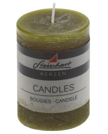 Visuel 1 du produit Bougie cylindrique roseau Rustique petit modèle - Ø 5,8 x H 8 cm