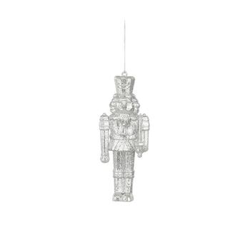 Visuel 1 du produit Casse-noisette à suspendre en plastique argenté - 12 x 4,5 x 2 cm