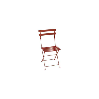 Visuel 1 du produit Chaise pliante en acier ocre rouge Fermob Bistro - 38 x 40 x 82 cm