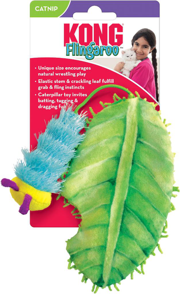 Visuel 1 du produit Jouet pour chat flingaroo caterpillar coloris vert Kong