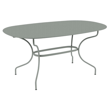Visuel 1 du produit Table ovale Opera + coloris gris en acier Fermob - 160 x 90 cm