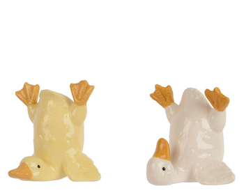 Visuel 1 du produit Canard décoratif en porcelaine - 10,2 x 8,5 x 8,5 cm