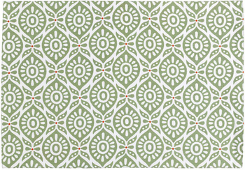 Visuel 1 du produit Set de table coton/polyester enduit coloris cactus Winkler Citrus - 48 x 33 cm