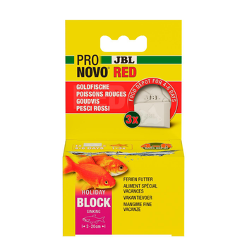 Visuel 1 du produit Bloc de nourriture pour poisson rouges JBL Pronovo red Holiday – Les 3 pièces