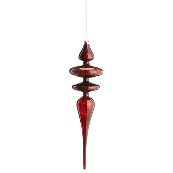 Visuel 2 du produit Décoration à suspendre forme glaçon XL en verre - Ø 8 x H 30 cm