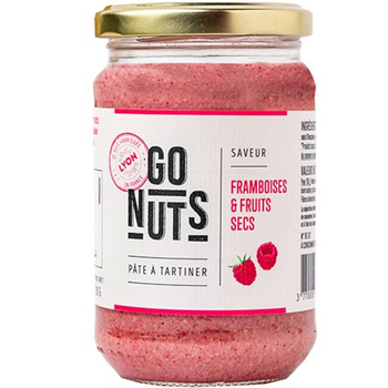 Visuel 1 du produit Pâte à tartiner framboises et fruits secs Go nuts - 270 g