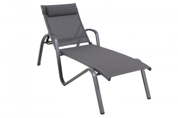 Visuel 1 du produit Bain de soleil FORIOS en aluminium anthracite, MWH