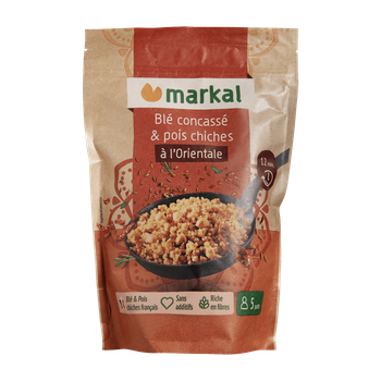 Visuel 1 du produit Mix à l’orientale blé concassé et pois chiches bio Markal - 350 g
