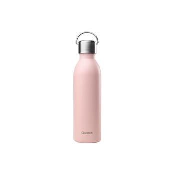 Visuel 1 du produit Bouteille isotherme en inox recyclé Qwetch Active Matt rose pastel - 600 ml